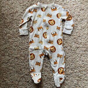Old Navy Wild Animal Footie Pjs Size 6mo